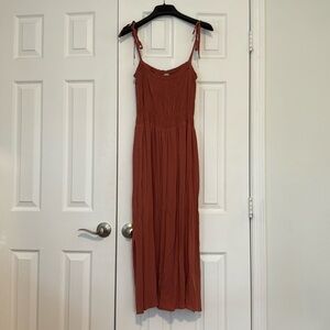 Loft Beach Smocked Midi Dress